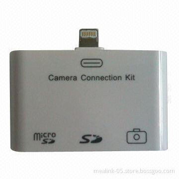 3-in-1 Card Reader for iPad mini/4, iPod and iPhone 5